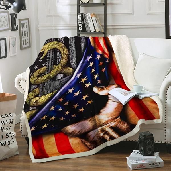 Snake Vinyl Sherpa Fleece Blanket