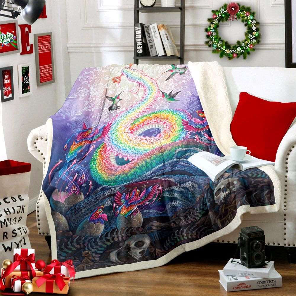 Snakes Sherpa Fleece Blanket