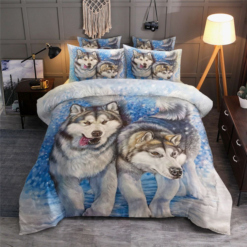 Snow Alaskan Dog Bedding Set