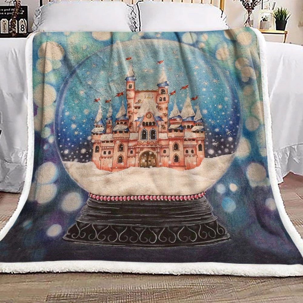 Snow Globe Sherpa Fleece Blanket