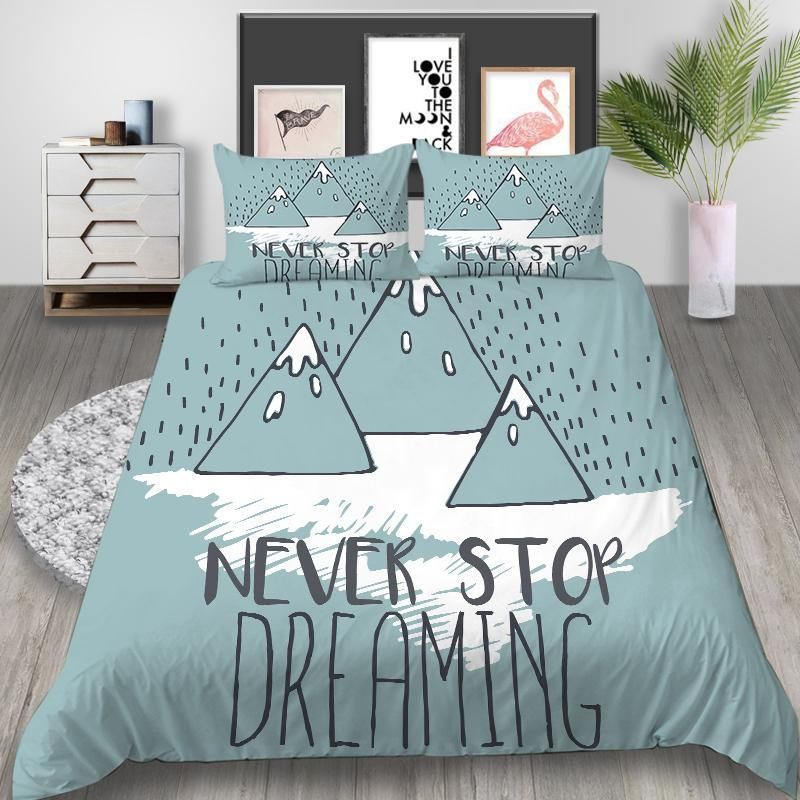 Snow Mountain Cartoon Bedding Set