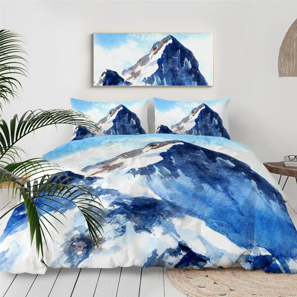Snow Mountain Landscape Bedding Set