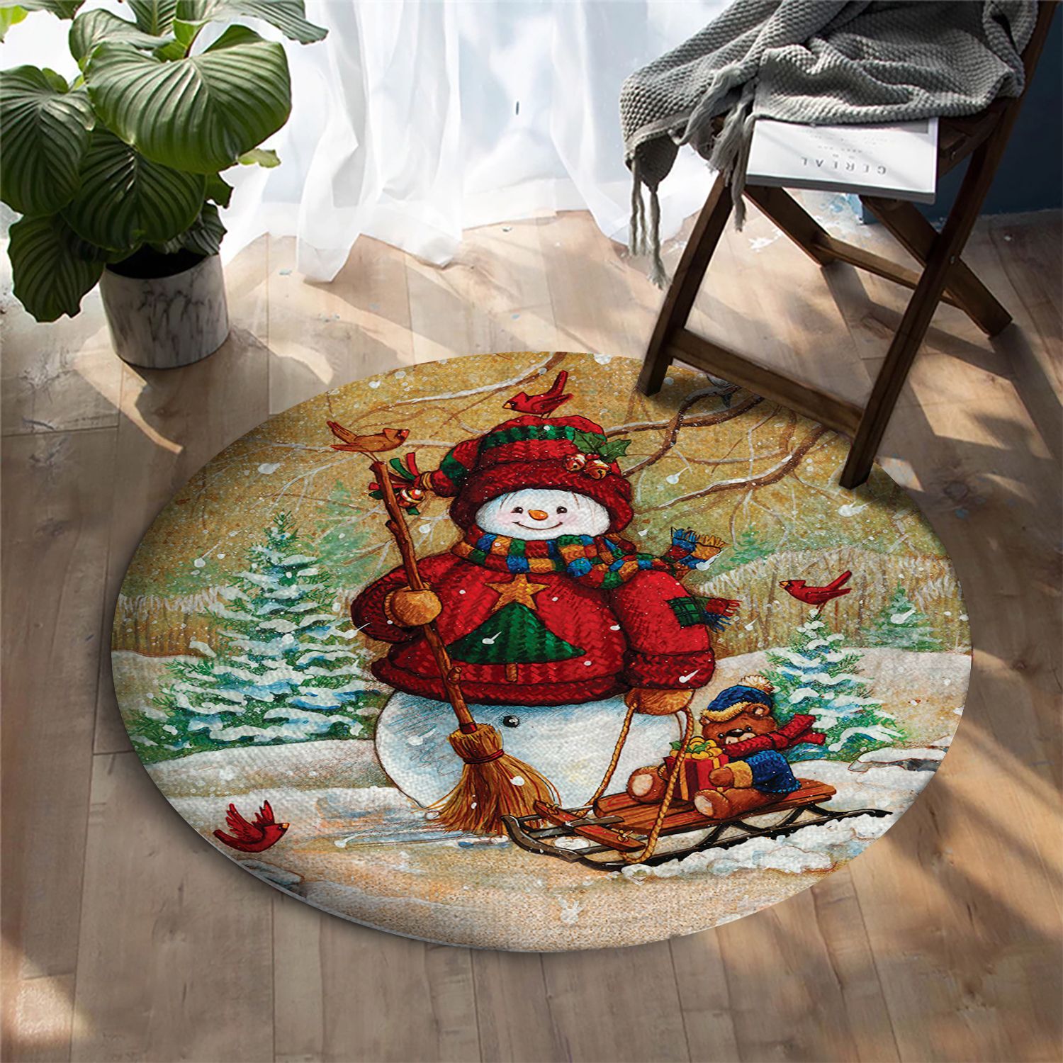 Snow Pals Round Carpet