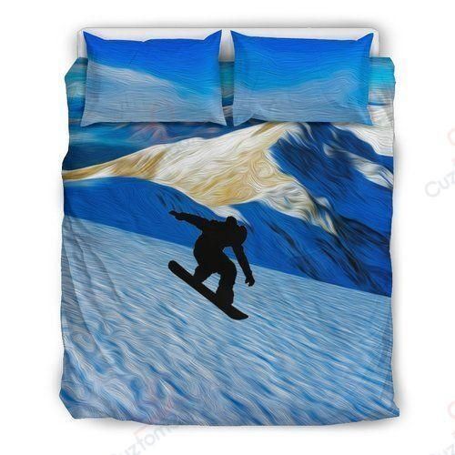 Snowboarder Jump Printed Bedding Set
