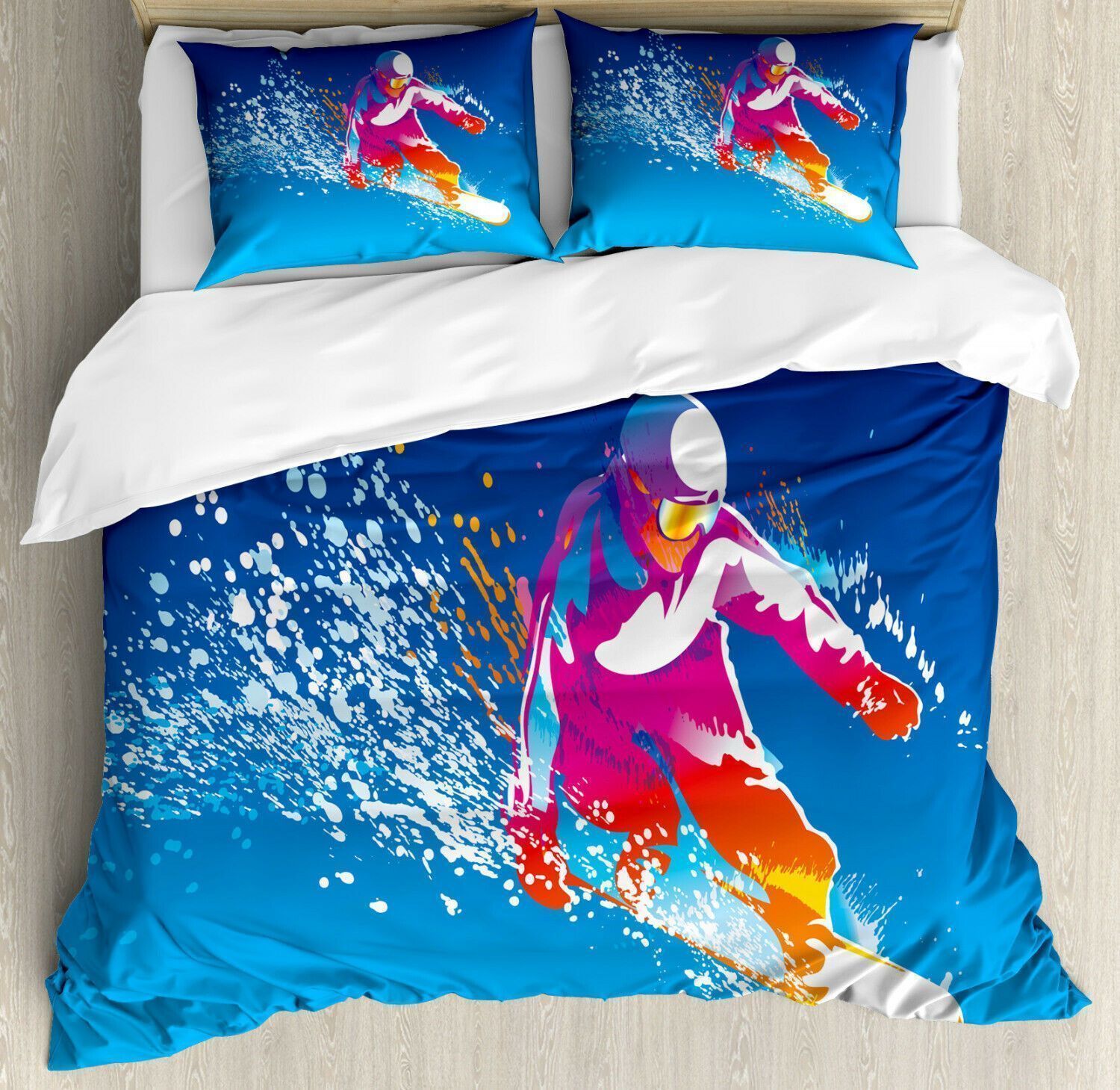 Snowboarding Man Bedding Set