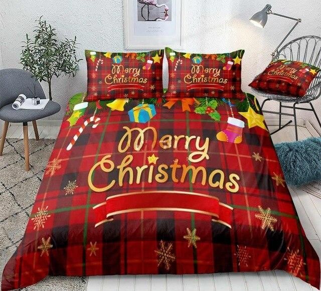 Snowflake Christmas Gifts Bedding Set