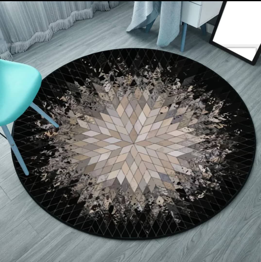 Snowflake Round Carpet
