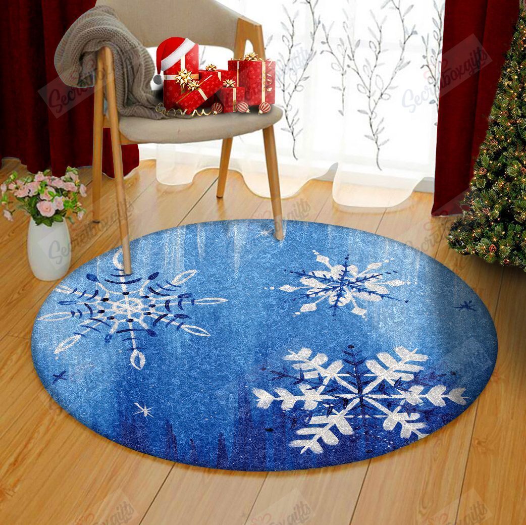 Snowflake Round Carpet