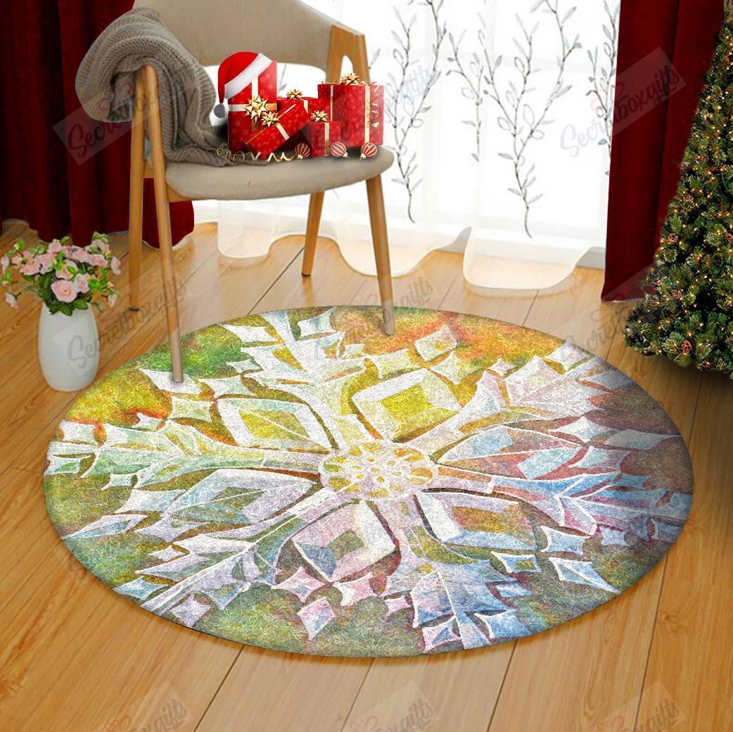 Snowflake Round Carpet