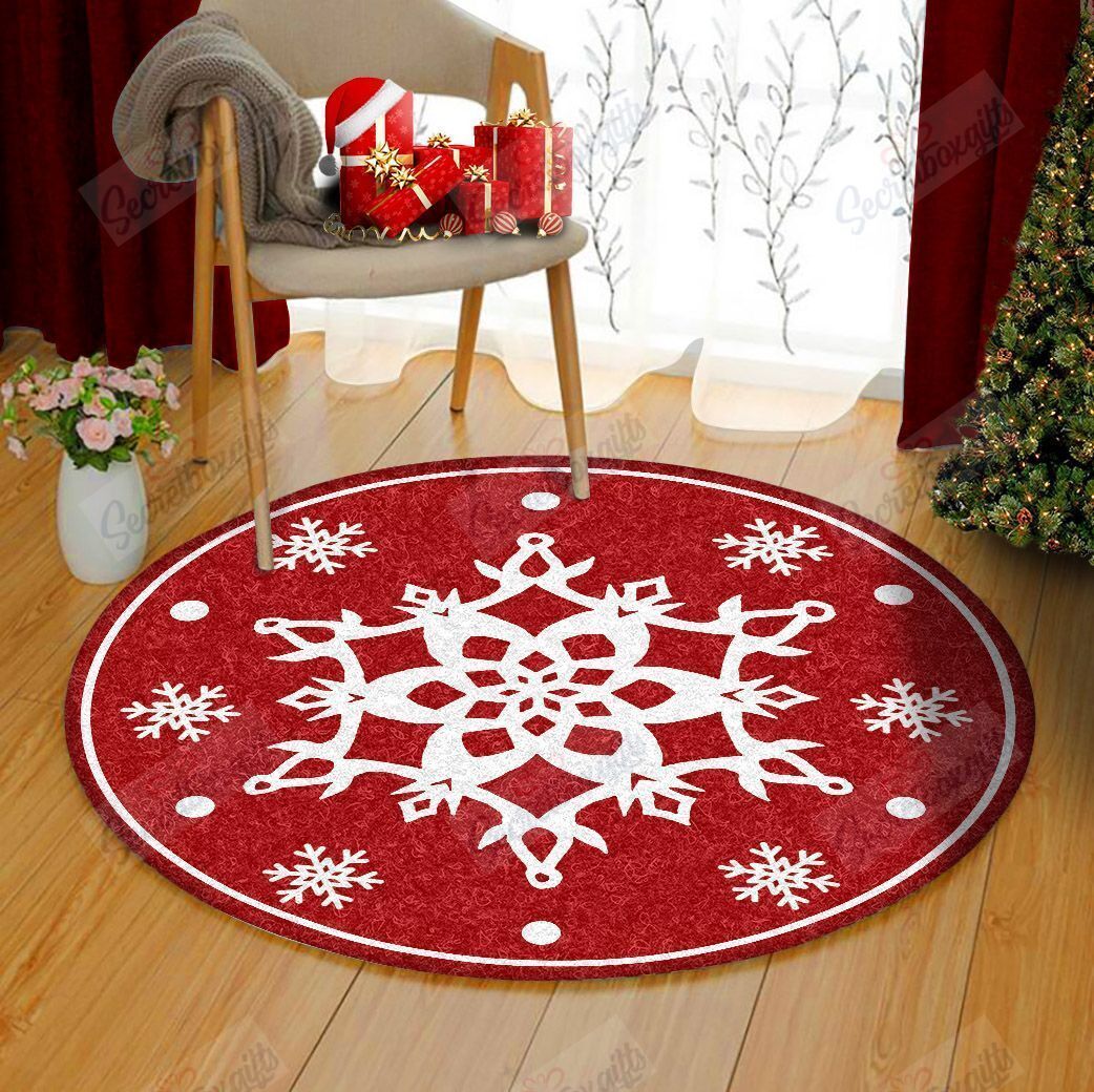 Snowflake Round Carpet