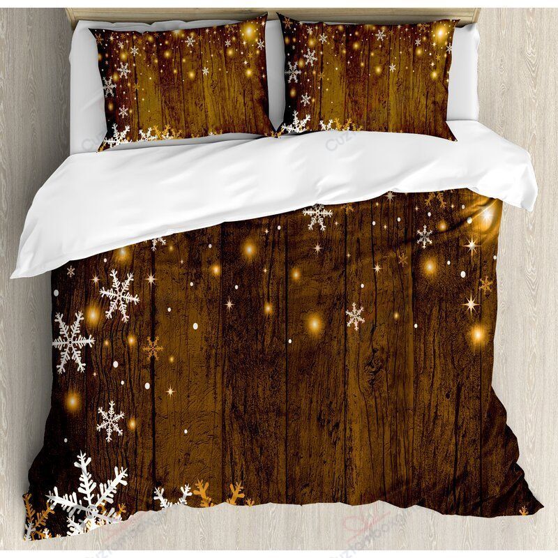 Snowflakes And Lights Warm Bedding Set