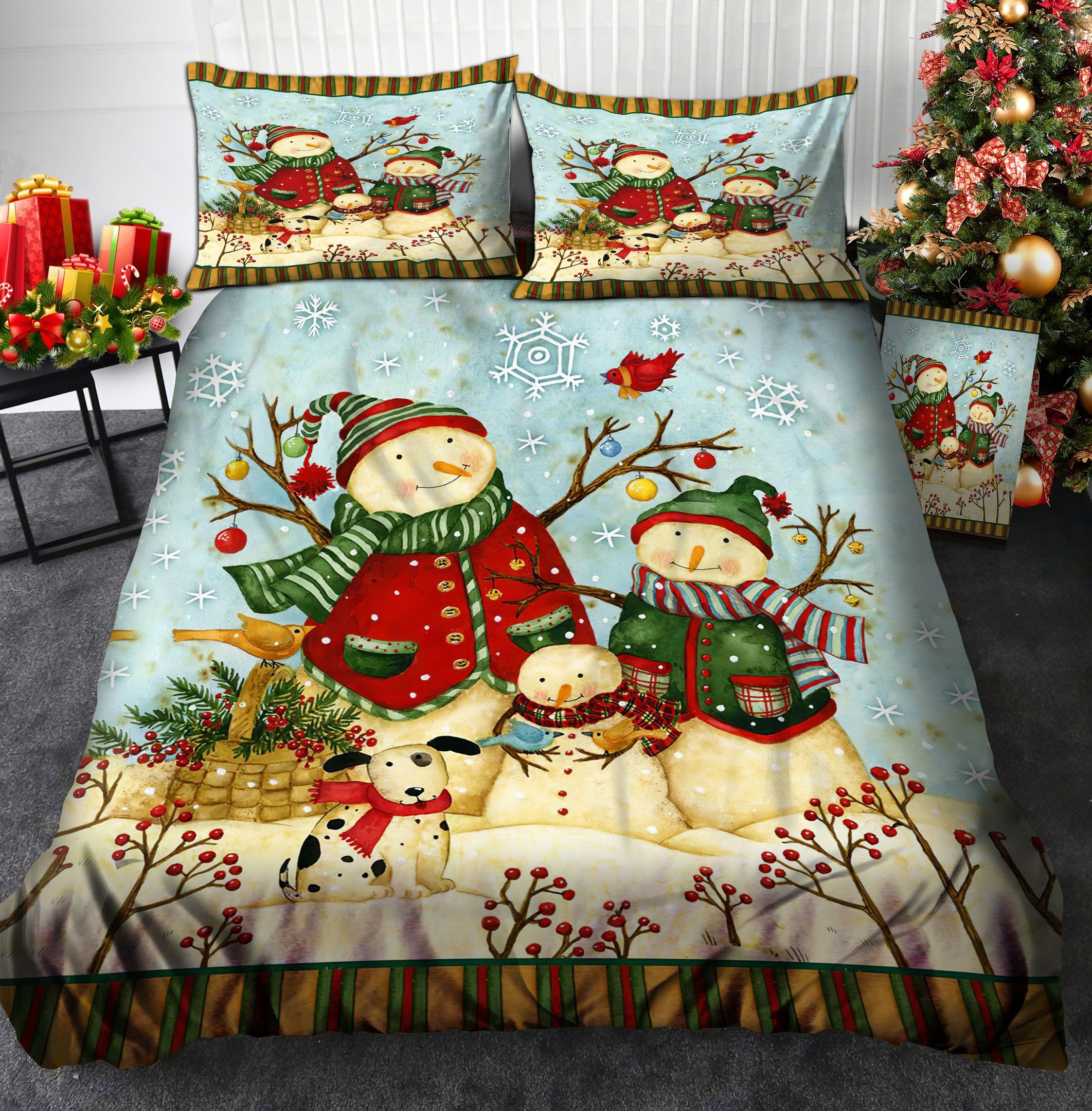 Snowma Christmas Bedding Set
