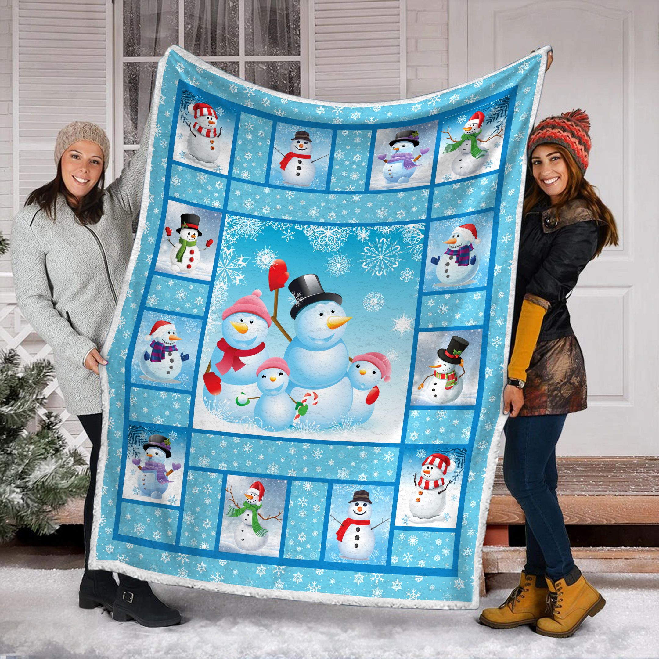Snowman Fleece Blanket