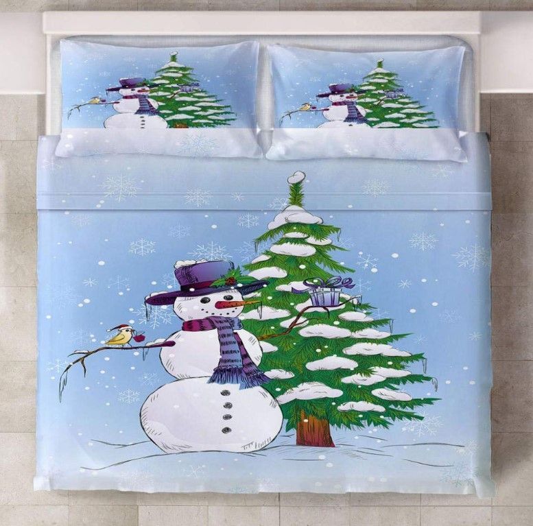 Snowman Bird Bedding Set