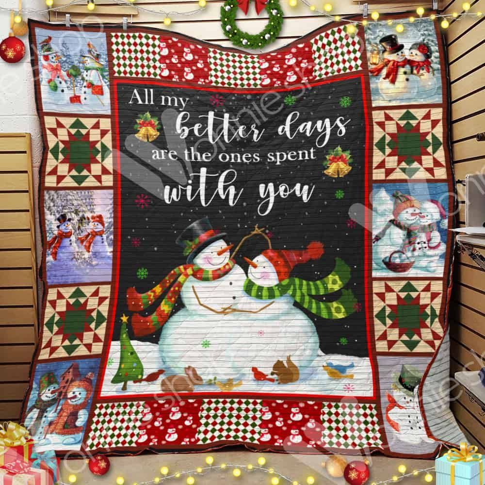 Snowman Christmas 1 GS-CL-LD3110 Quilt Blanket