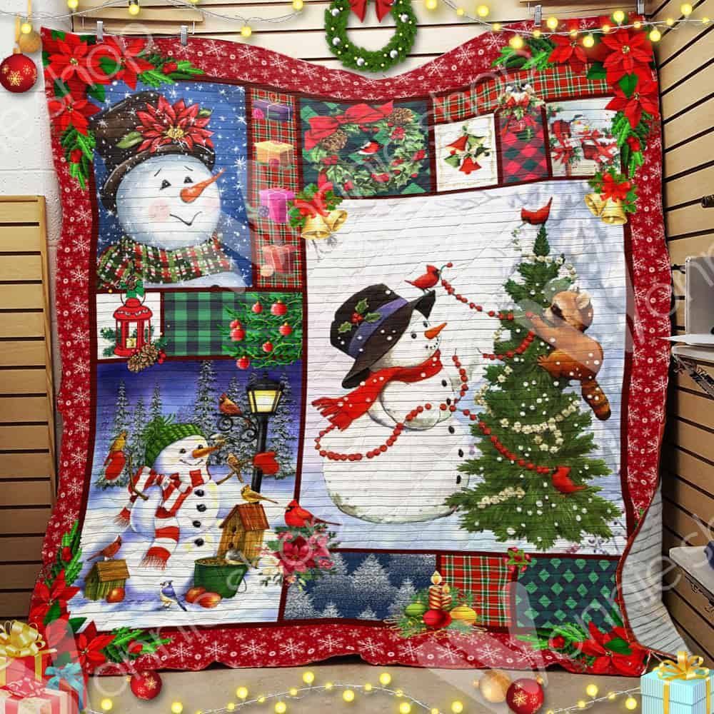 Snowman Christmas 6 GS-CL-LD3110 Quilt Blanket