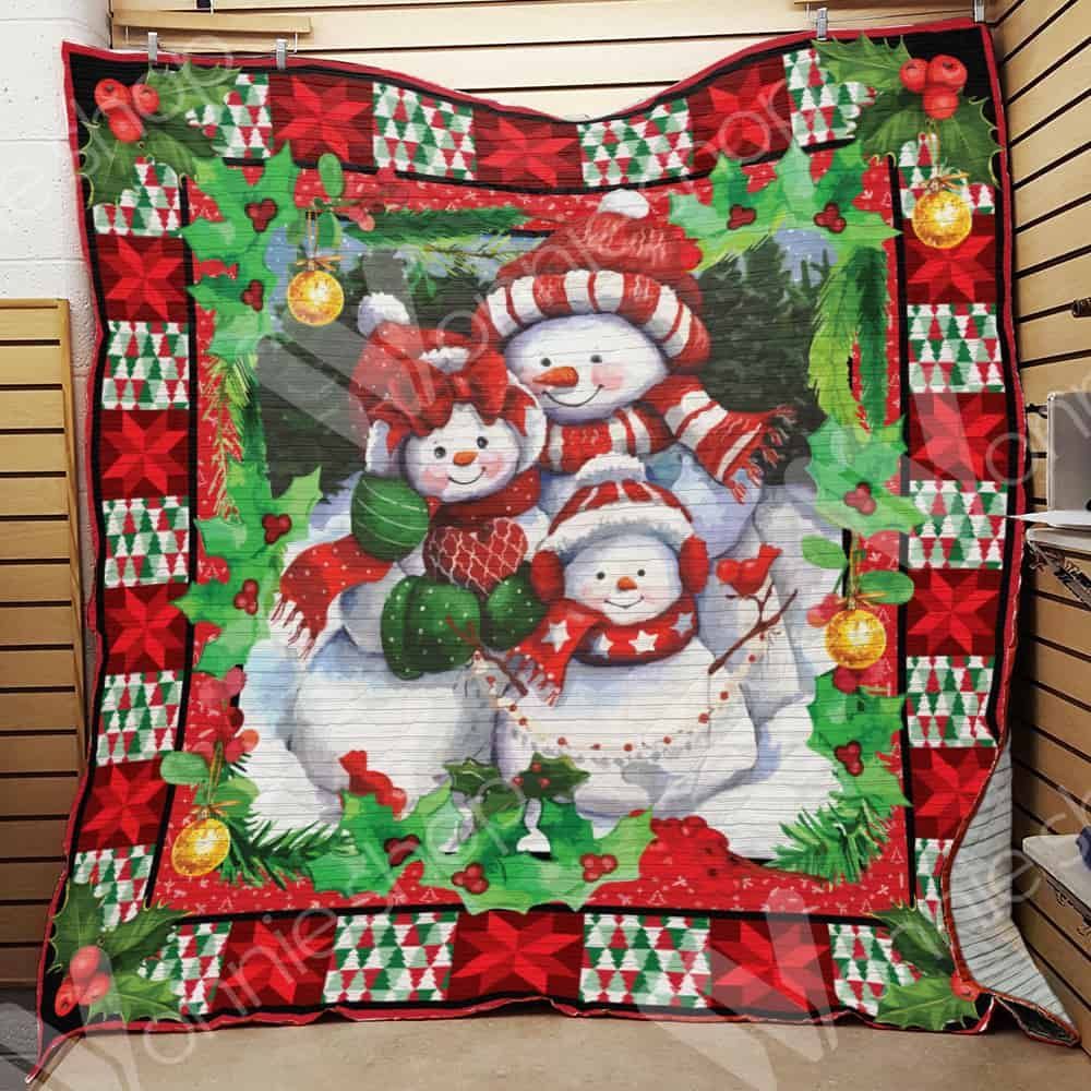 Snowman Christmas 9 GS-CL-LD3110 Quilt Blanket
