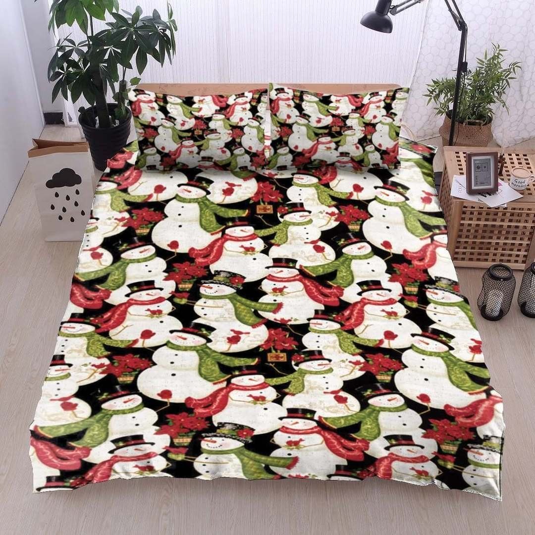 Snowman Christmas Bedding Set