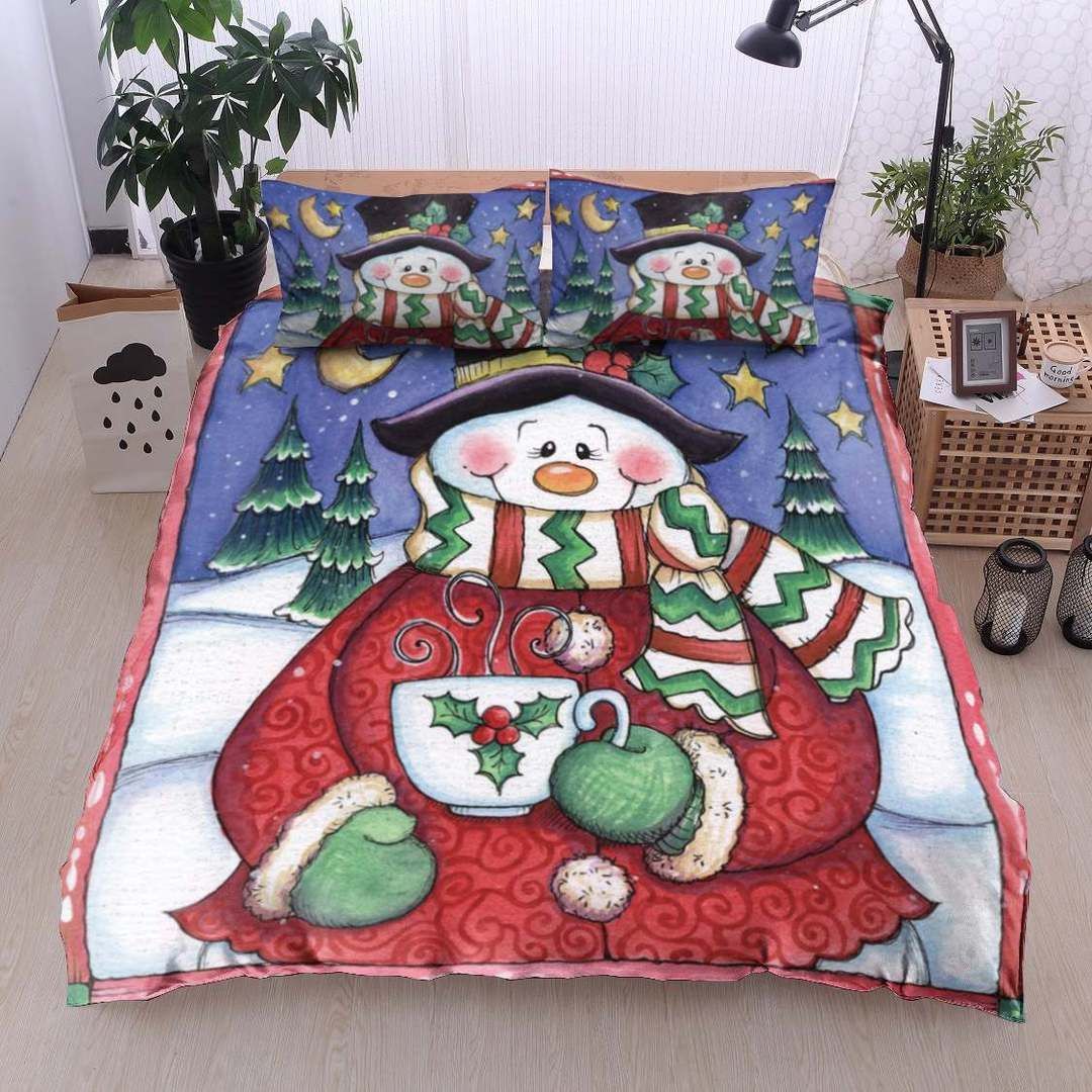 Snowman Christmas Bedding Set