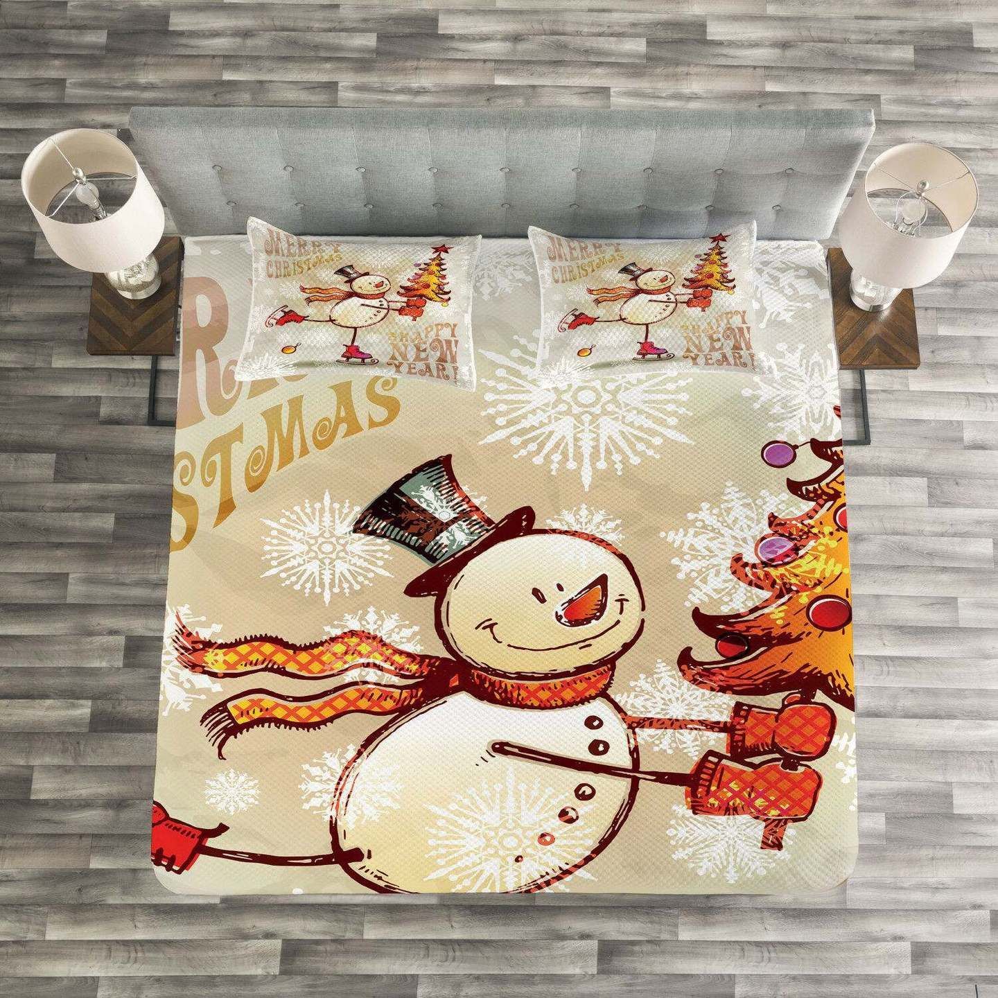 Snowman Christmas Bedding Set