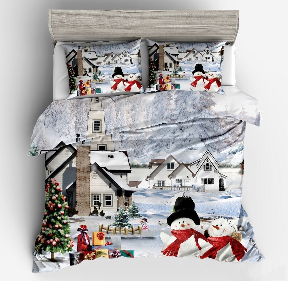 Snowman Christmas Bedding Set
