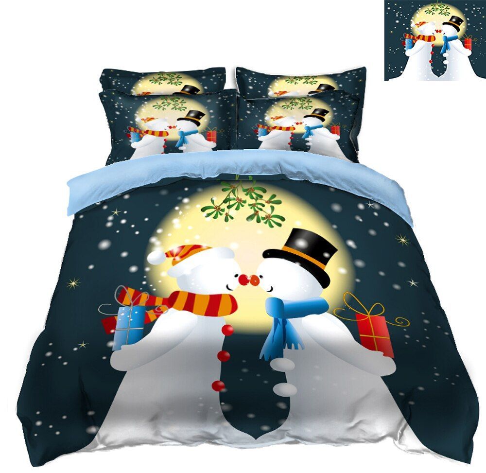 Snowman Christmas Bedding Set