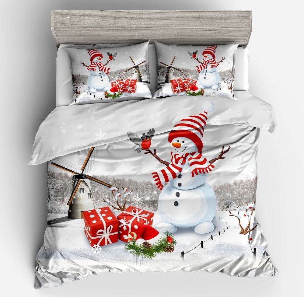 Snowman Christmas Bedding Set