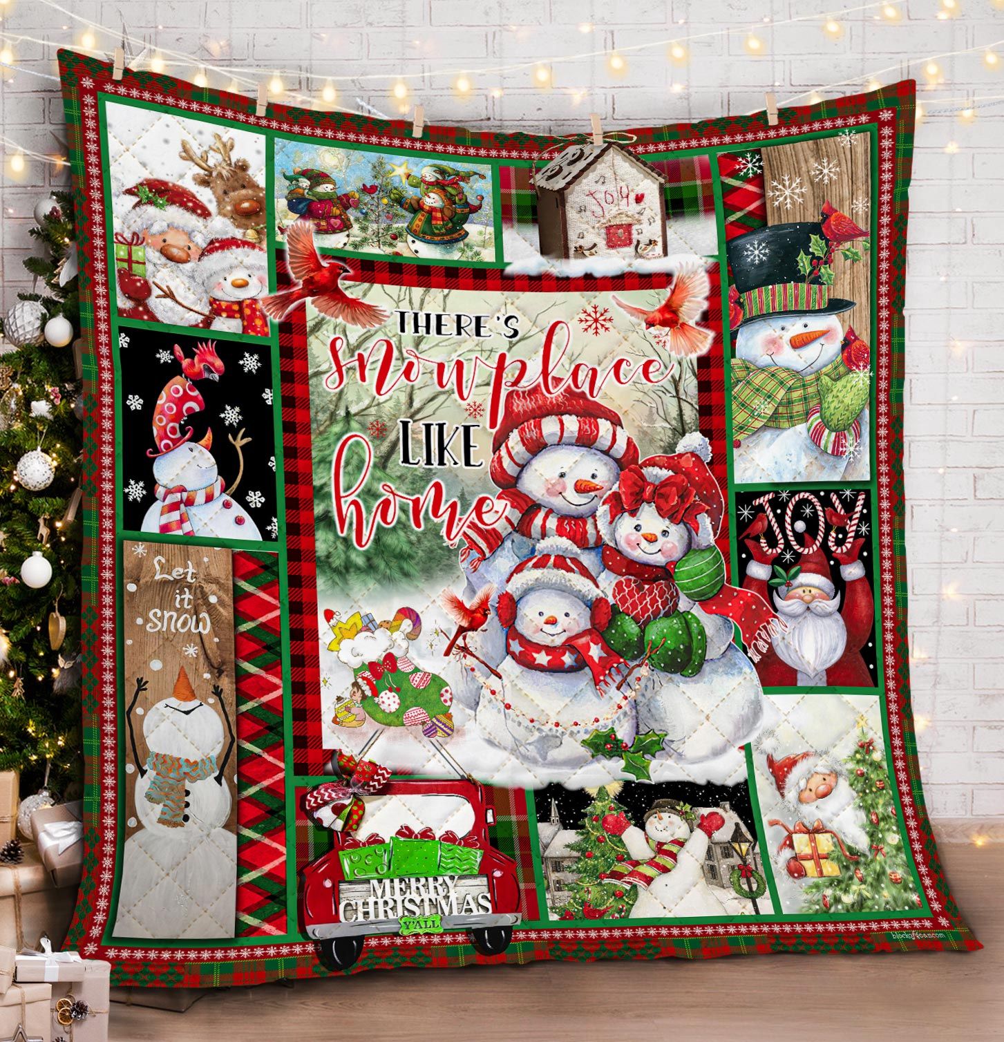 Snowman Christmas DAC161109 Quilt Blanket