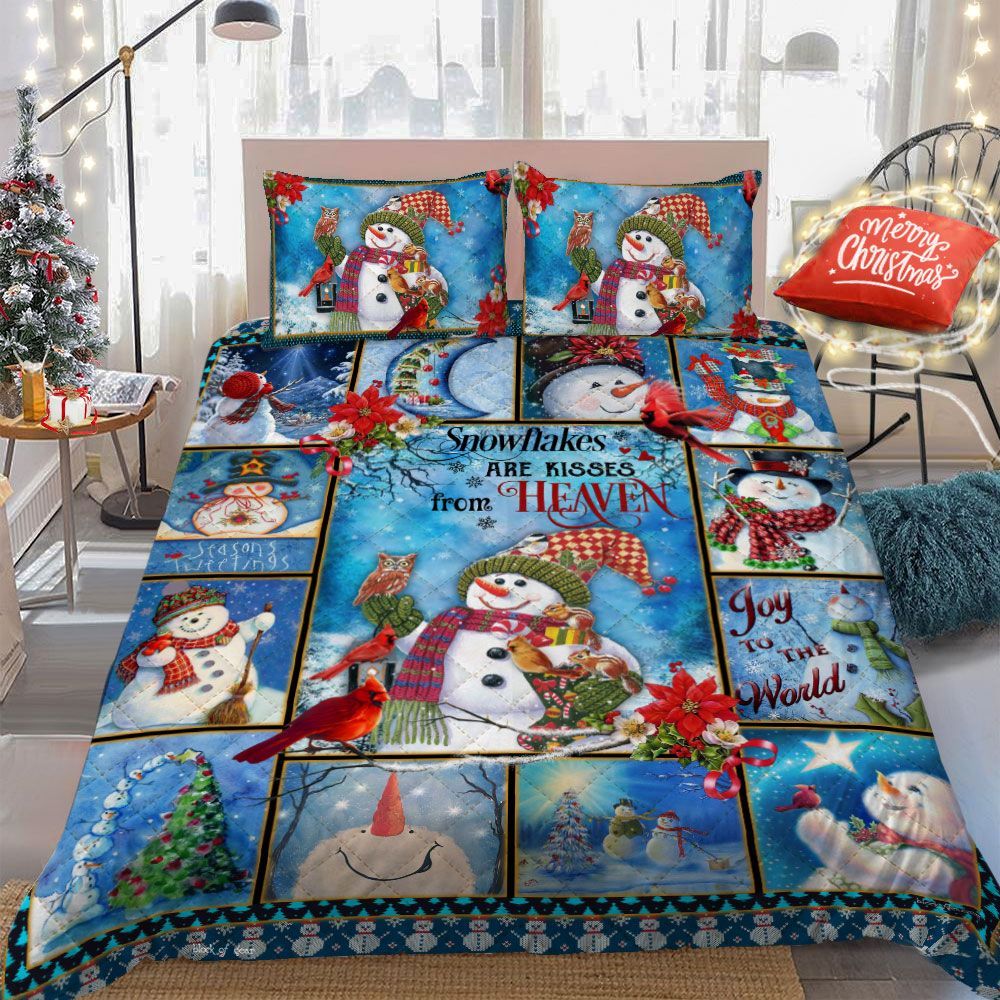 Snowman Christmas Bedding Set