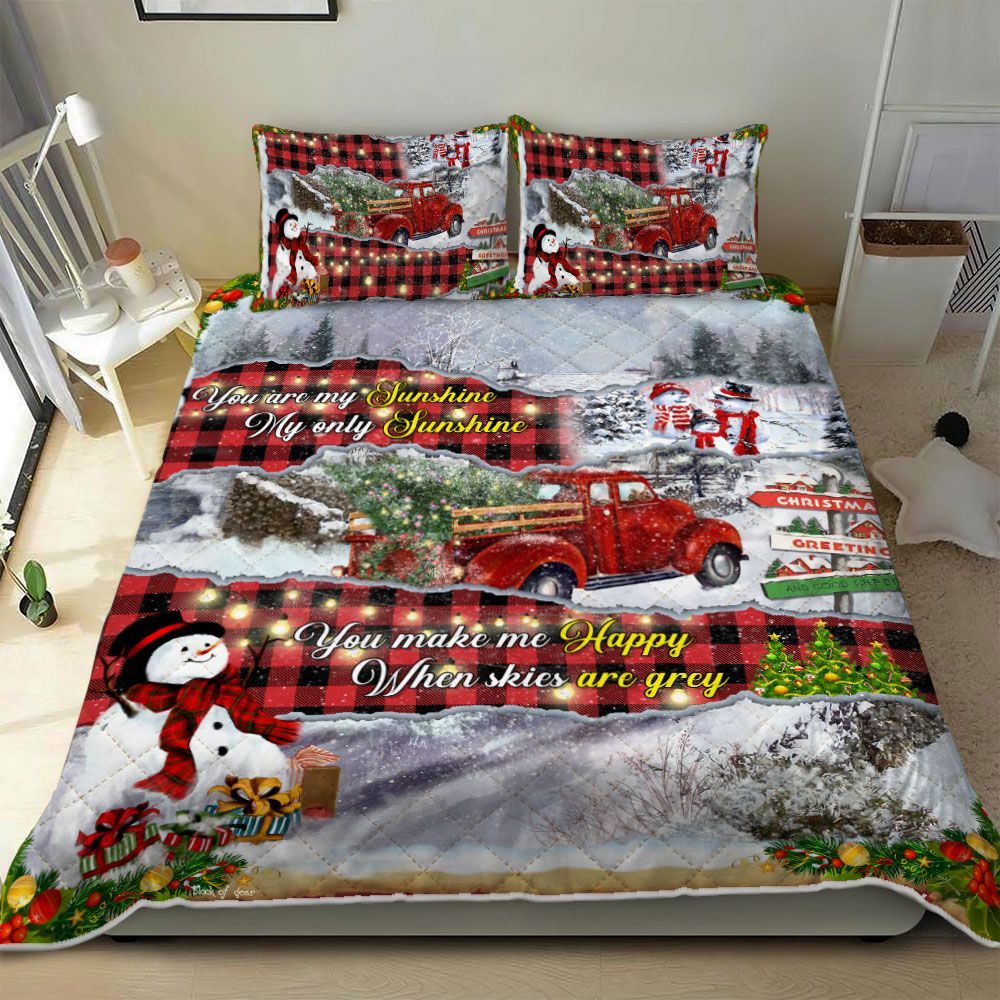 Snowman Christmas Bedding Set