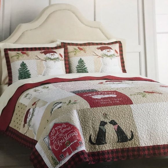Snowman Christmas Bedding Set