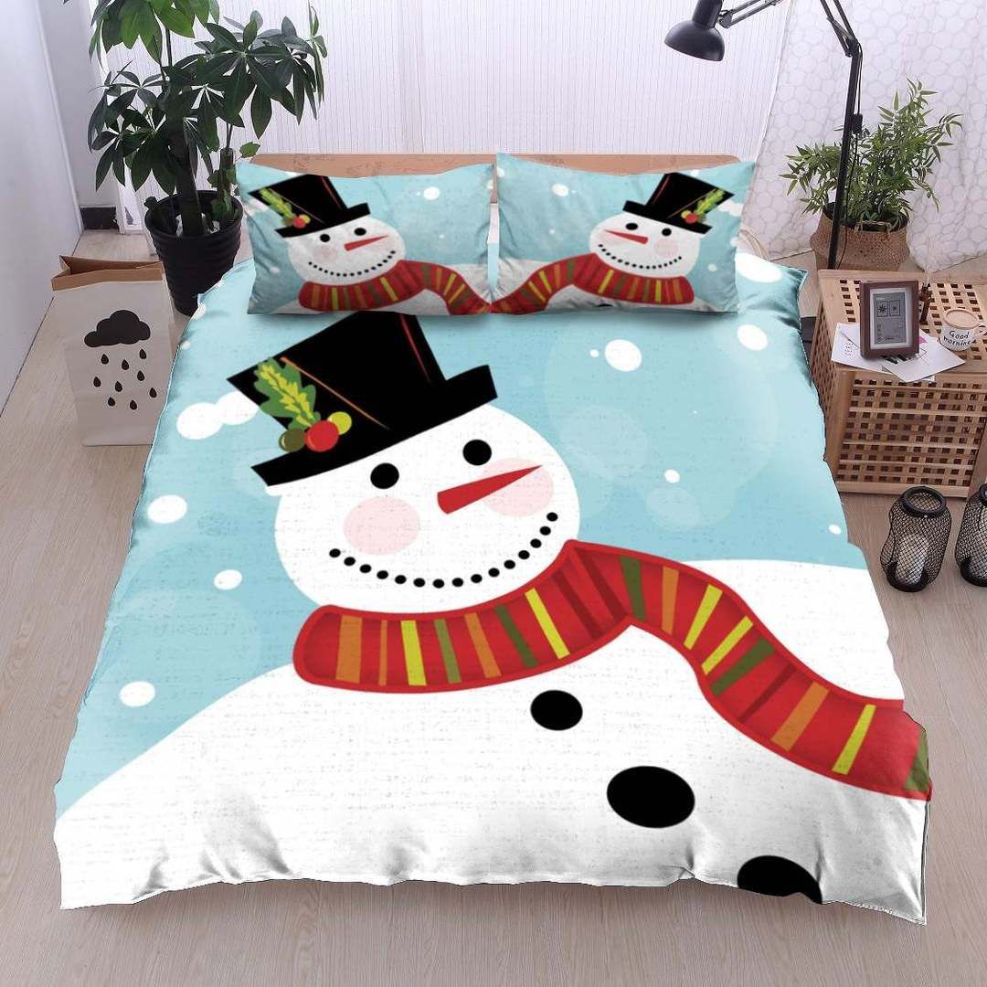 Snowman Christmas Bedding Set