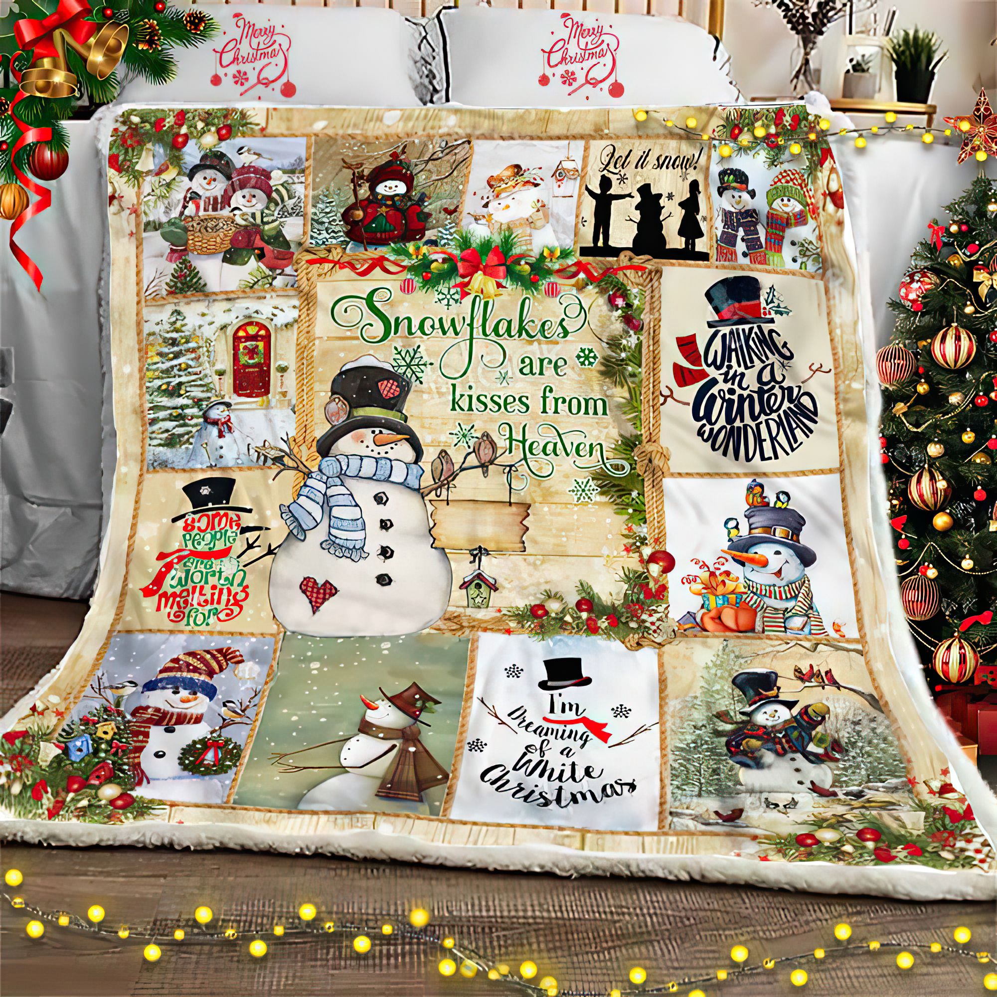Snowman Christmas DPC111102 Quilt Blanket
