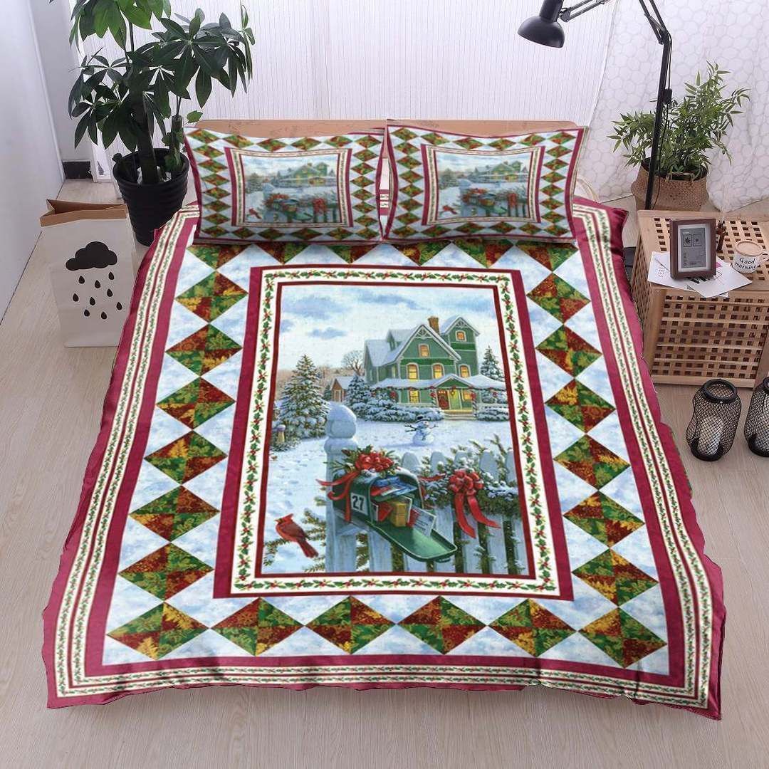 Snowman Christmas Bedding Set