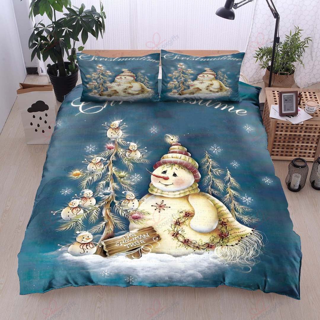Snowman Christmas Bedding Set