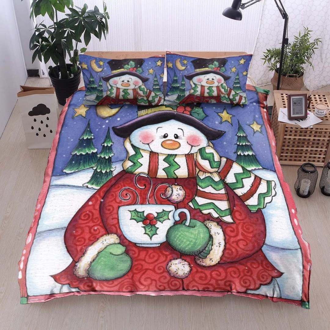 Snowman Christmas Bedding Set