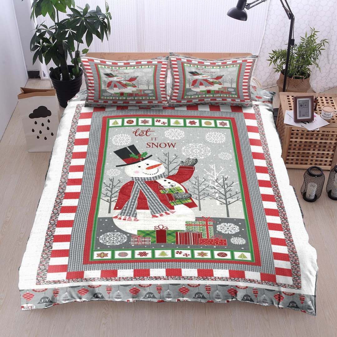 Snowman Christmas Bedding Set