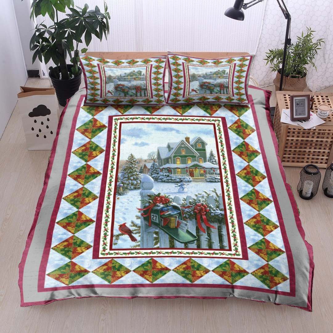 Snowman Christmas Bedding Set