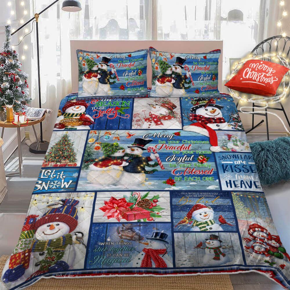 Snowman Bedding Set