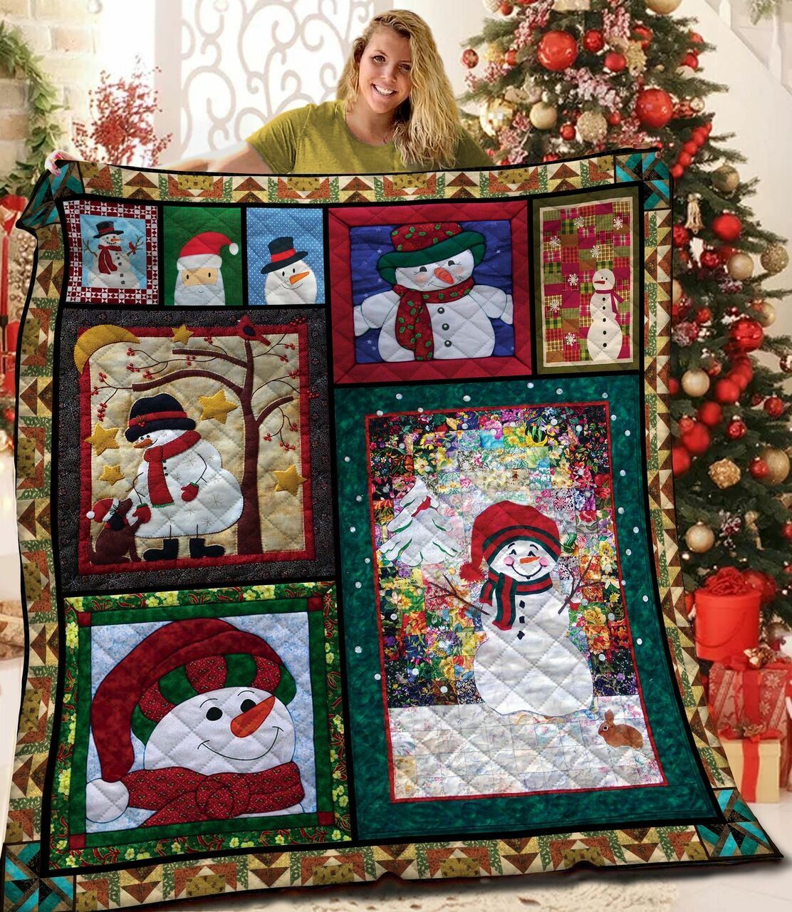 Snowman DAC211113 Quilt Blanket