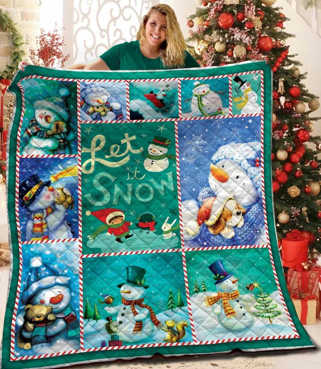 Snowman DAC211115 Quilt Blanket