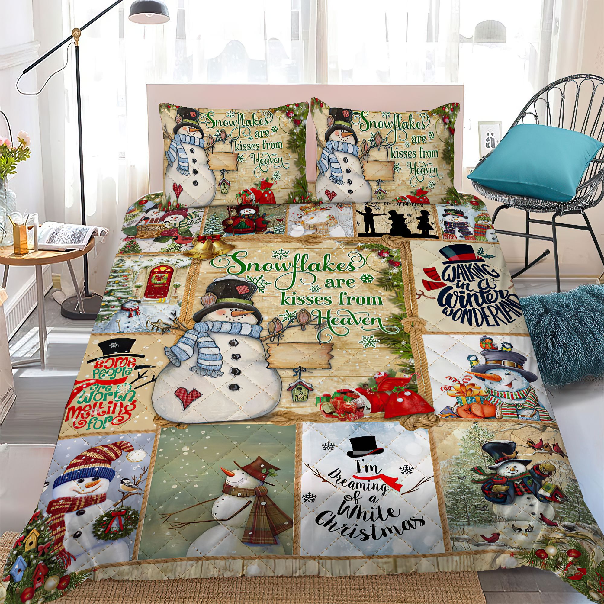 Snowman Bedding Set