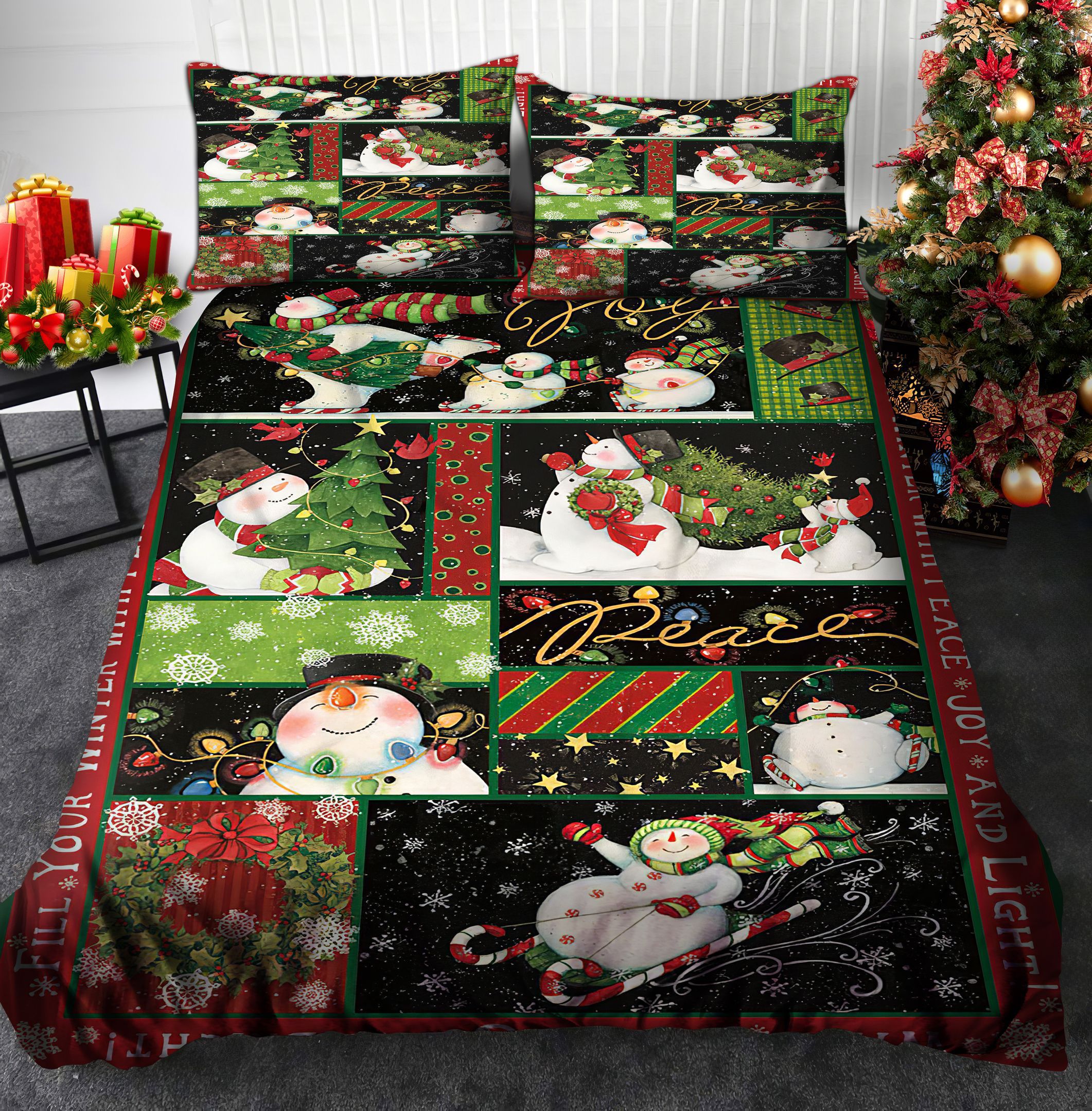 Snowman Bedding Set