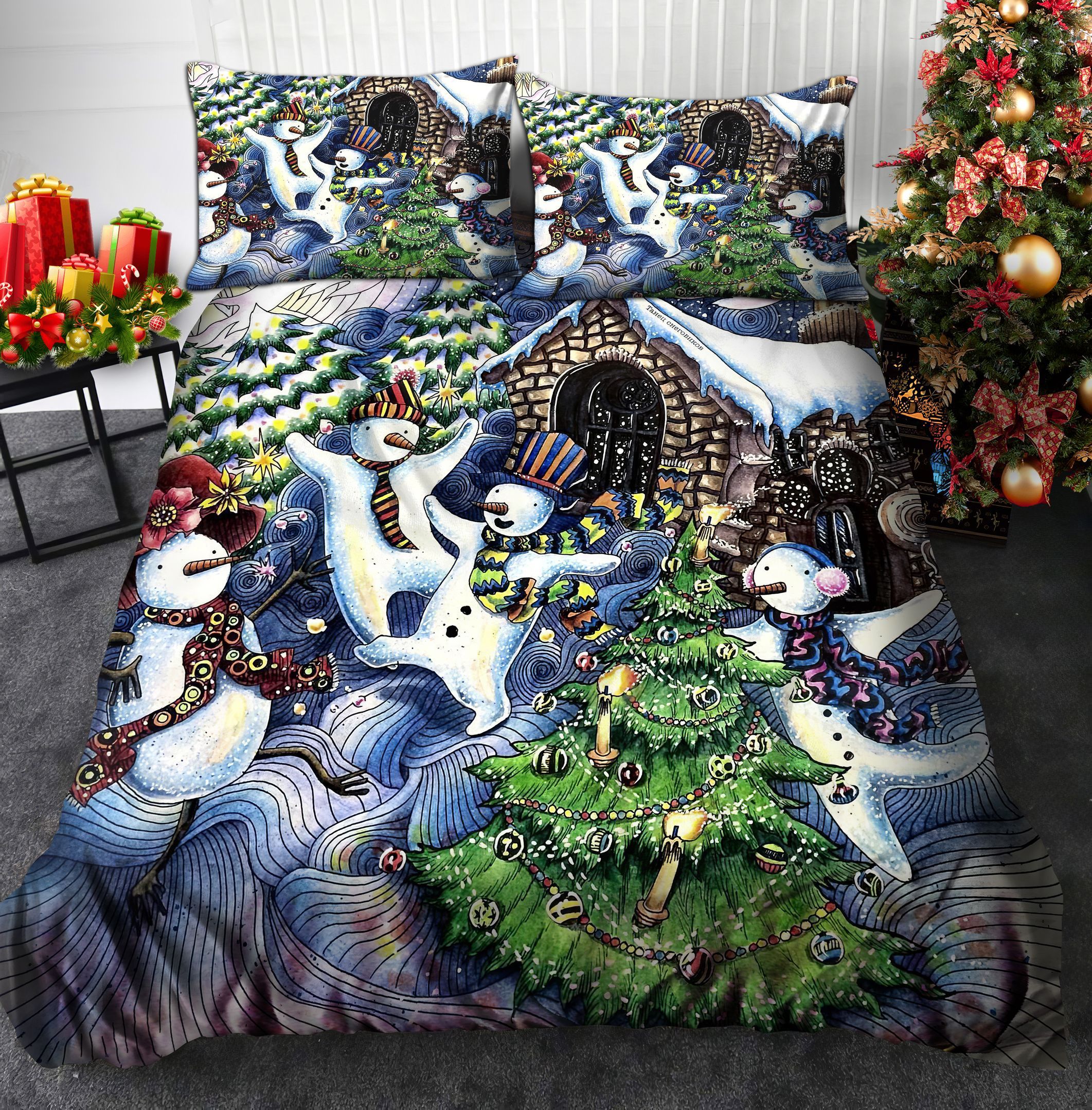 Snowman Bedding Set