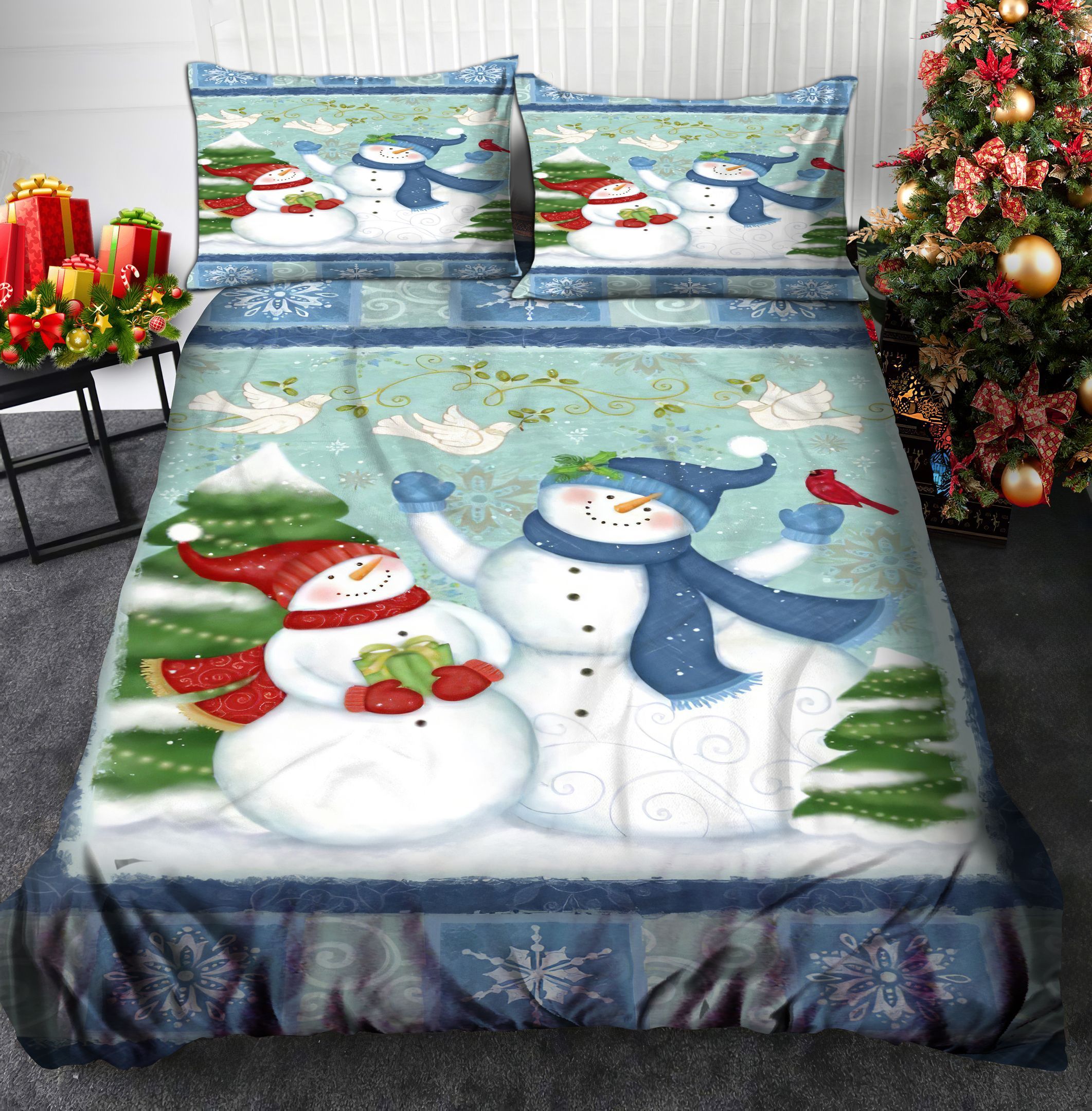 Snowman Bedding Set