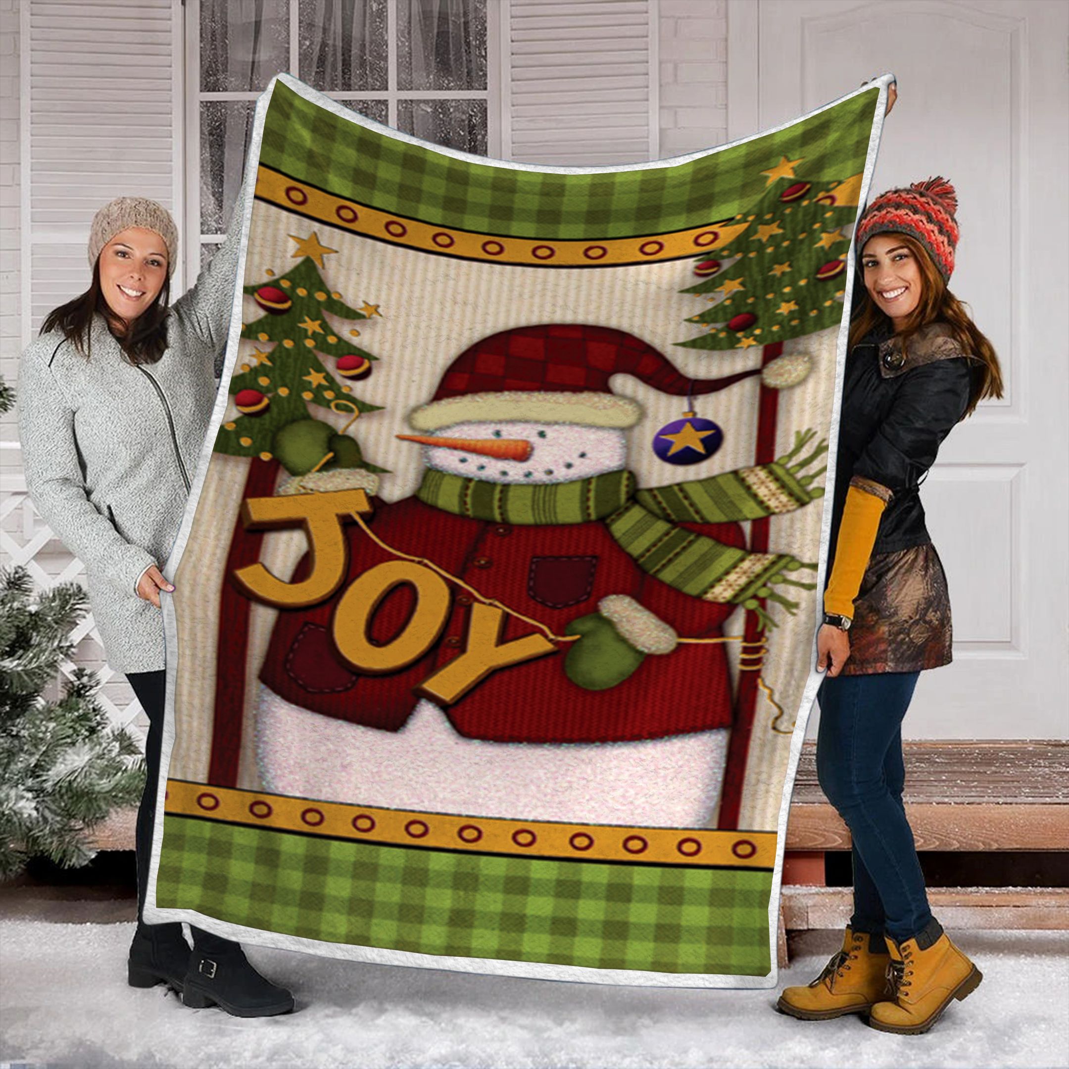 Snowman Fleece Blanket