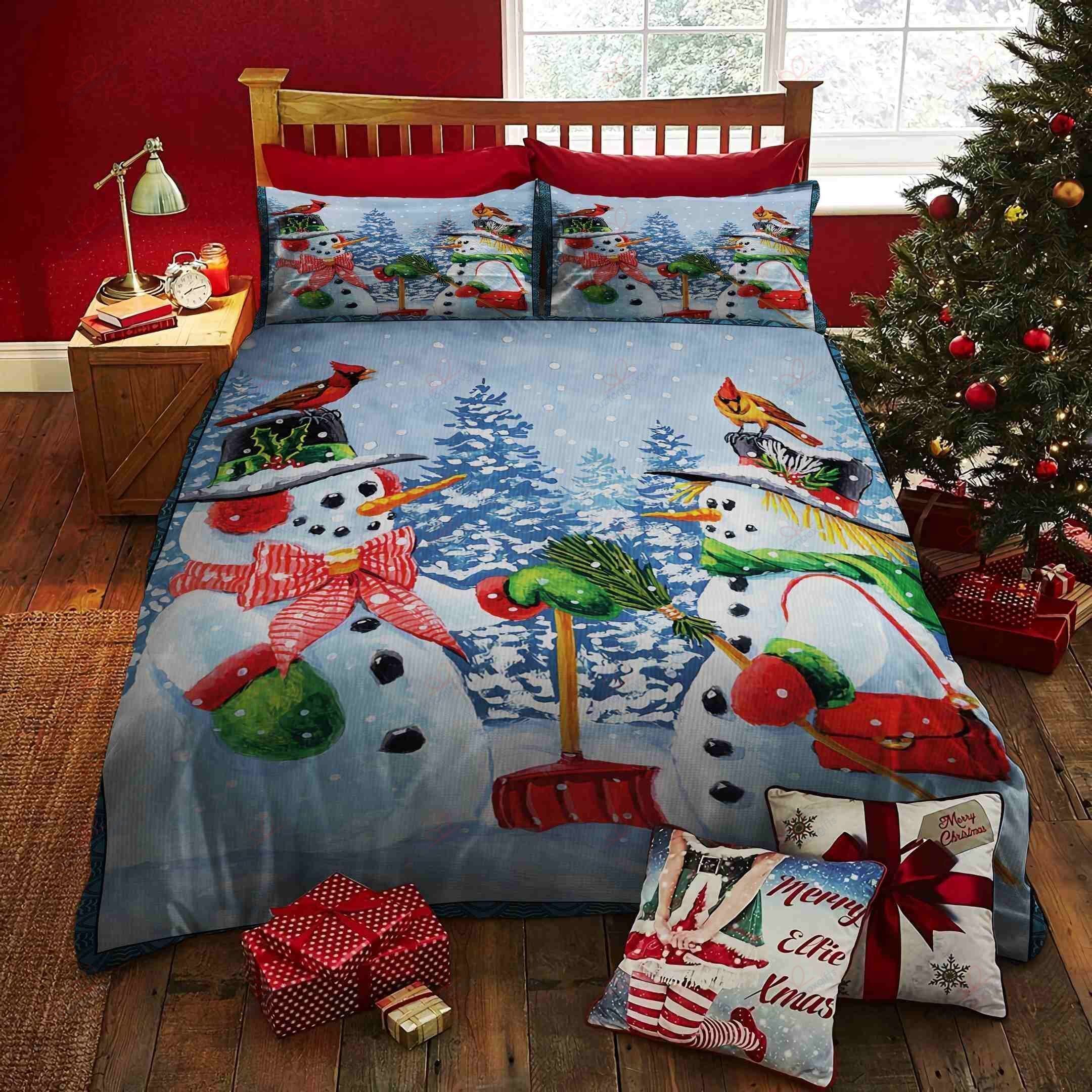 Snowman Friend Bedding Set