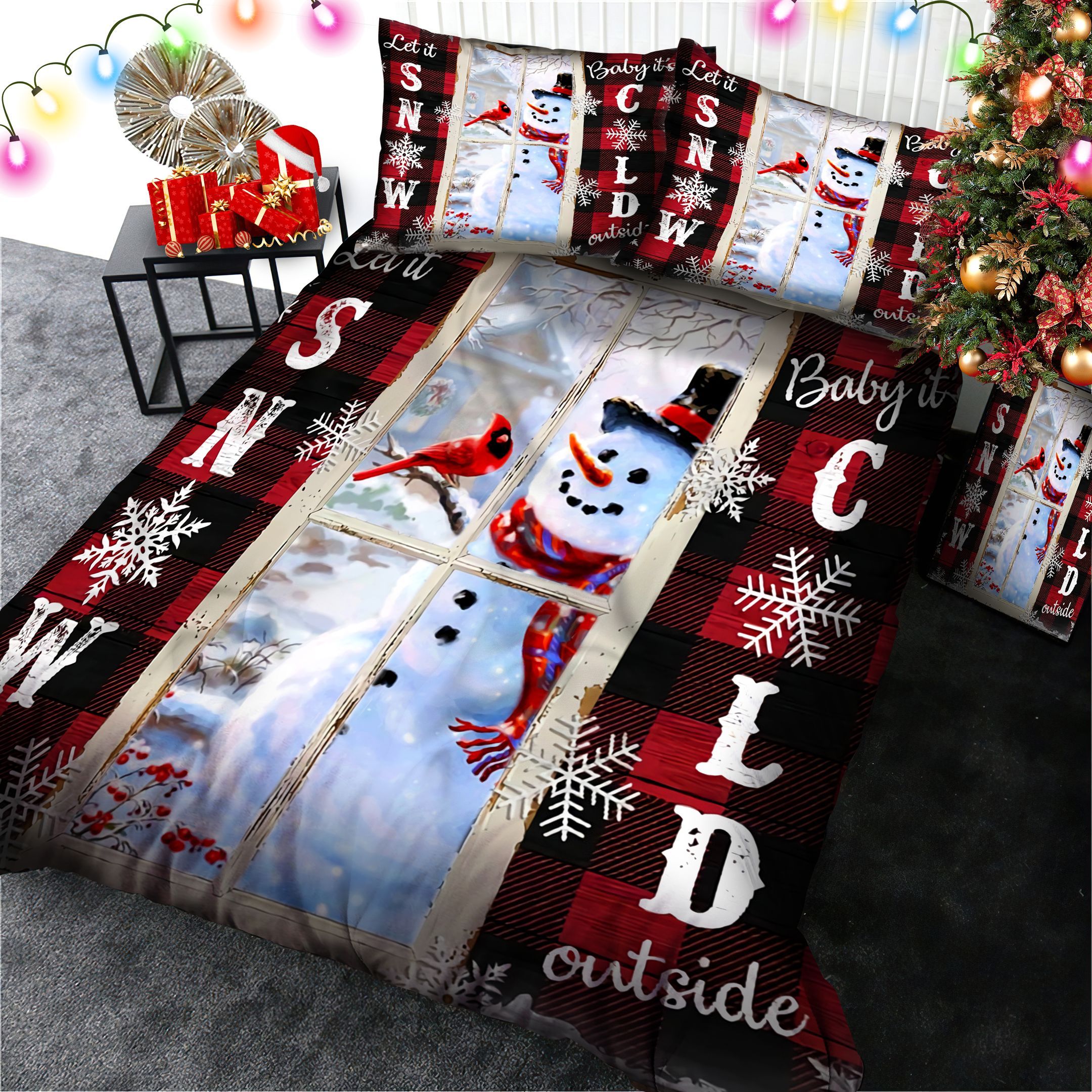 Snowman Bedding Set