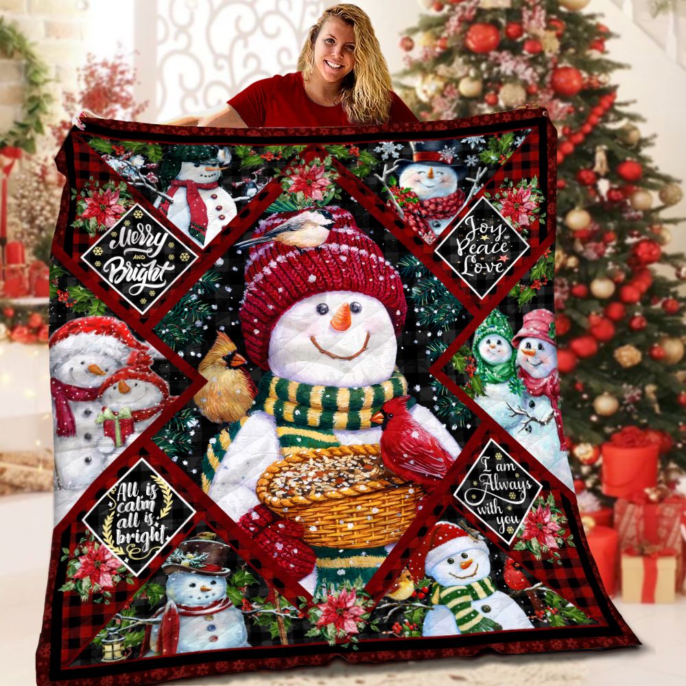 Snowman LML181118DT Quilt Blanket