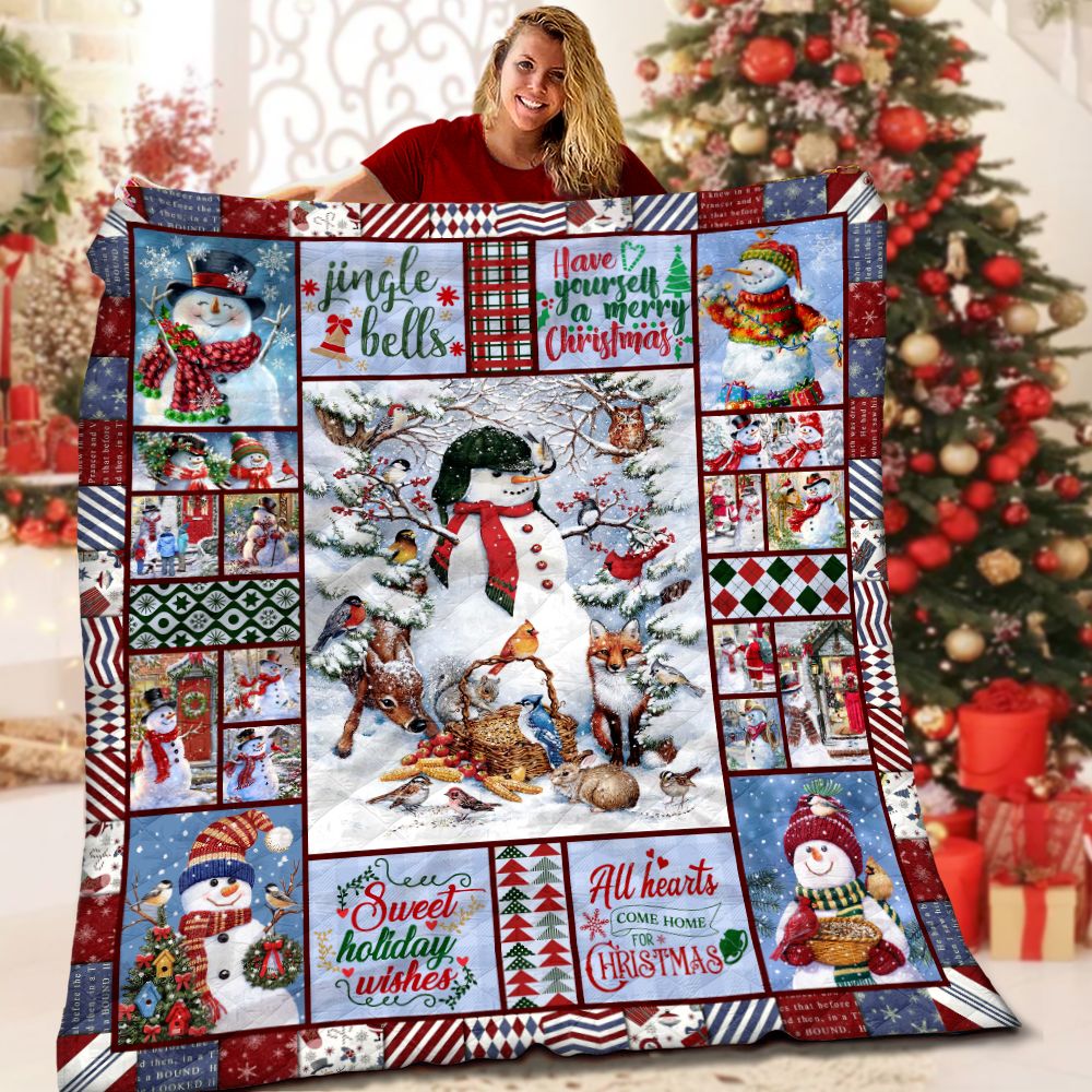Snowman LML181119DT Quilt Blanket
